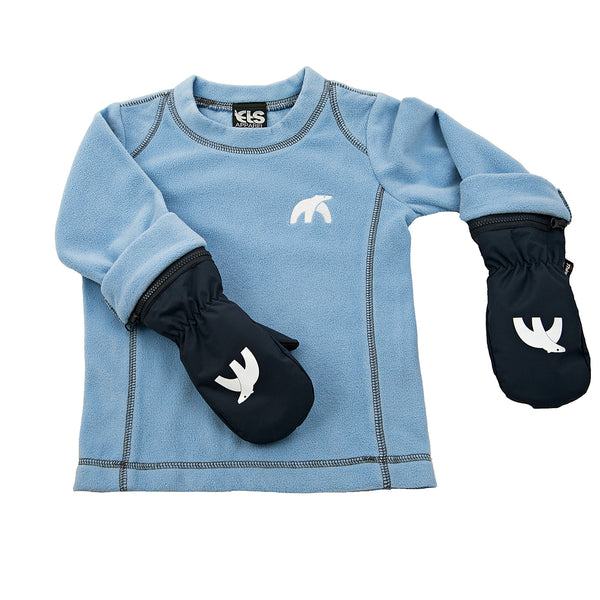 Blue Cubbies with mitten zipper shown