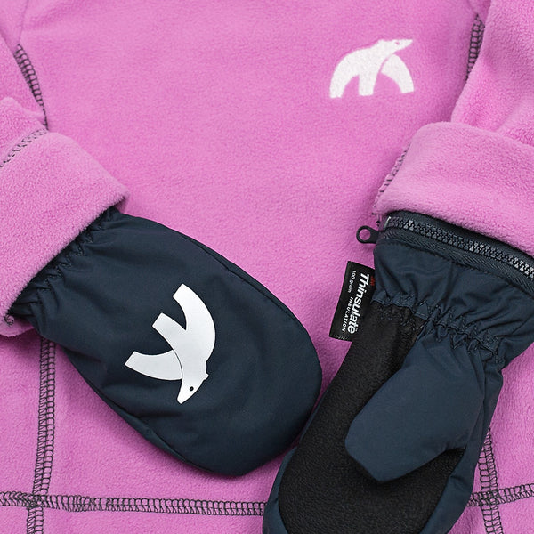Pink Cubbies close up with mitten zipper shown